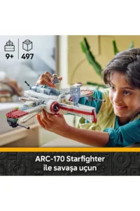 LEGO ® Star Wars: Revenge of the Sith ARC-170 Starfighter™  - 9+ Creative Toy Building Set (497P) - Image 5