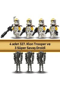 LEGO ® Star Wars: Revenge of the Sith 327. Star Corps Clone Trooper Battle Pack - 7+ Toy Set (258) - Image 8