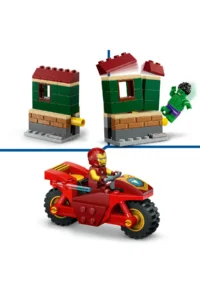 LEGO ® Marvel Motorcycle Iron Man and Hulk  - 4+ Creative Toy Building Set (68P) - Image 9
