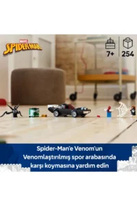 LEGO ® Marvel Spider-Man vs. Venom Car  - Toy Building Set for Kids 7+ (254P) - Image 5