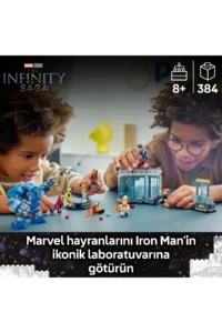 LEGO ® ǀ Marvel Iron Man's Laboratory: Hall of Armor  - 8+ Creative Toy Building Set (384P) - Image 5