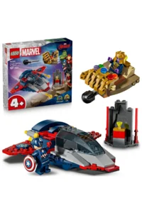 LEGO ® ǀ Marvel Captain America vs. Thanos - Creative Toy Building Set for Kids 4+ (107P)