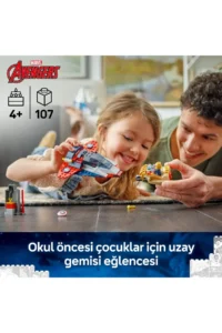 LEGO ® ǀ Marvel Captain America vs. Thanos - Creative Toy Building Set for Kids 4+ (107P) - Image 5