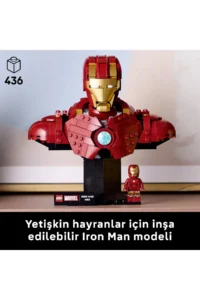 LEGO ® ǀ Marvel Iron Man MK4 Bust  - Collectible Model Building Set for Adults (436P) - Image 5