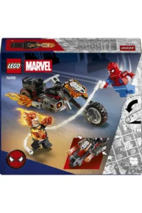 LEGO ® ǀ Marvel Spider-Man vs. Ghost Rider Motorcycle  - 6+ Creative Toy Building Set (72P) - Image 10