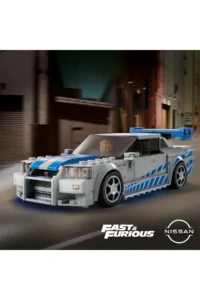 LEGO ® Speed ​​Champions Faster Furious Nissan Skyline GT-R (R34)  - 9+ Building Set (319P) - Image 5