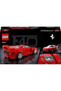LEGO ® Speed ​​Champions Ferrari F40 Super Car  – Toy Car Building Set for Kids 9+ (318P) - Image 4