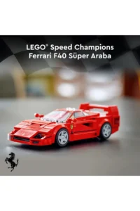 LEGO ® Speed ​​Champions Ferrari F40 Super Car  – Toy Car Building Set for Kids 9+ (318P) - Image 5
