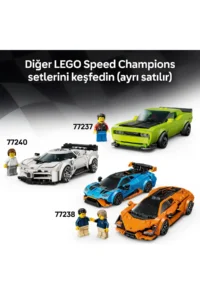 LEGO ® Speed ​​Champions Porsche 911 GT3 RS Super Car  - Toy Building Set for Kids 9+ (348P) - Image 10