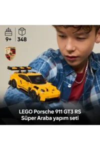 LEGO ® Speed ​​Champions Porsche 911 GT3 RS Super Car  - Toy Building Set for Kids 9+ (348P) - Image 5