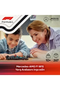 LEGO ® Speed ​​Champions Mercedes-AMG F1® W15 Race Car  - 10+ Toy Building Set (267Pr) - Image 5