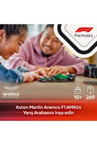 LEGO ® Speed ​​Champions Aston Martin Aramco F1® AMR24 Race Car  - 10+ Toy Building Set (269P) - Image 5