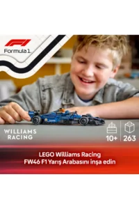 LEGO ® Speed ​​Champions Williams Racing FW46 F1® Race Car -10+ Creative Toy Building Set(263P) - Image 5