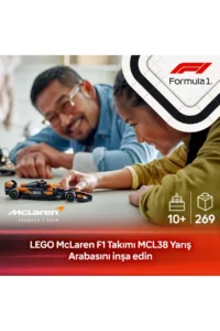 LEGO ® Speed ​​Champions McLaren F1® Team MCL38 Race Car  - 10+ Toy Building Set (269P) - Image 5