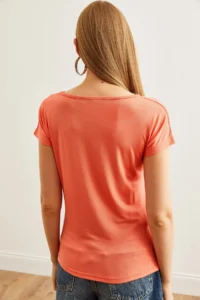 Olalook Women's Melon Collar Lace Loose Viscose Blouse - Image 2