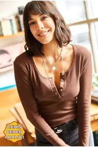 Olalook Women Bitter Coffee Patty Camisole Blouse