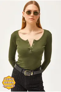 Olalook Women Khaki Plaid Camisole Blouse