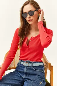 Olalook Women Pomegranate Flower Patchwork Camisole Blouse - Image 4