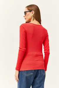 Olalook Women Pomegranate Flower Patchwork Camisole Blouse - Image 5