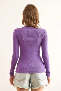 Olalook Women Purple Plaid Camisole Blouse - Image 2