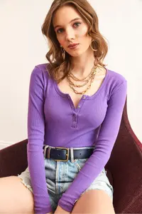 Olalook Women Purple Plaid Camisole Blouse - Image 6