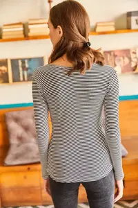 Olalook Women's Striped Black Plaid Camisole Blouse - Image 5