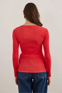 Olalook Women's Washed Coral Patchwork Camisole Blouse - Image 2