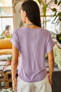 Olalook Women Lilac Yarasa Knitting Viscon Blouse Blouse - Image 3