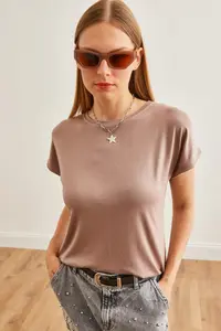 Olalook Women Mink Yarasa Knitting Viscon Blouse - Image 2