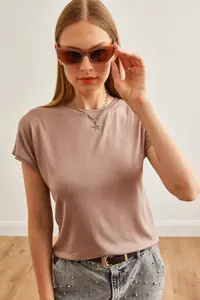 Olalook Women Mink Yarasa Knitting Viscon Blouse - Image 4
