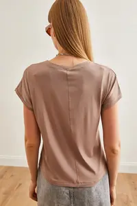 Olalook Women Mink Yarasa Knitting Viscon Blouse - Image 6
