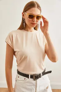 Olalook Women Stone Yarasa Knitting Viscon Blouse - Image 2
