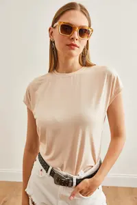 Olalook Women Stone Yarasa Knitting Viscon Blouse - Image 3