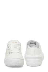 U.S. Polo Assn. CLEME TEX JR 5FX WHITE Girls' Sneaker - Image 5