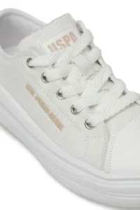 U.S. Polo Assn. CLEME TEX JR 5FX WHITE Girls' Sneaker - Image 7