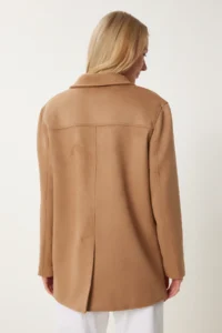 Happiness İstanbul Women Mink Premium Suede Jacket - Image 6