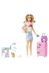 Barbie Travel Doll and Accessories Barbie doll with puppy travel set - Image 2
