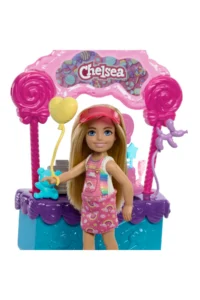 Barbie Chelsea's Candy Shop Playset, playset with lollipop stand, accessories - Image 3