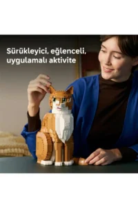 LEGO Ideas Orange Cat 21376 - Cat Model Building Set with Eye Options for Adults (1755 Pieces) - Image 3