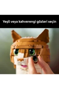 LEGO Ideas Orange Cat 21376 - Cat Model Building Set with Eye Options for Adults (1755 Pieces) - Image 6