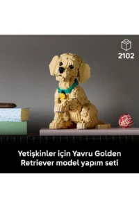 LEGO ® Icons Baby Golden Retriever 11384 – Decorative Animal Figure Construction Set for Adults (2102) - Image 5