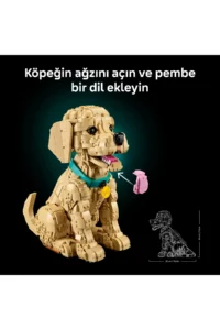 LEGO ® Icons Baby Golden Retriever 11384 – Decorative Animal Figure Construction Set for Adults (2102) - Image 8