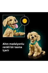 LEGO ® Icons Baby Golden Retriever 11384 – Decorative Animal Figure Construction Set for Adults (2102) - Image 9