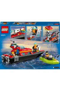 LEGO ® City Fire Rescue Boat 60373 - Toy Construction Set for 5+ Kids (144P) - Image 4