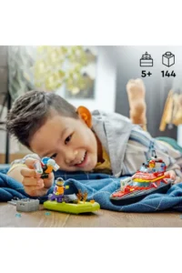 LEGO ® City Fire Rescue Boat 60373 - Toy Construction Set for 5+ Kids (144P) - Image 5