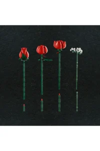 LEGO ® Botanicals Rose Bouquet 10328 - Creative Flower Model Building Set for Adults (822P) - Image 8