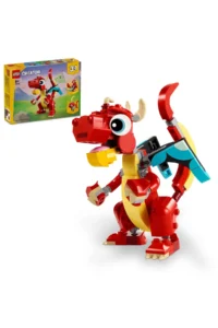 LEGO ® Creator 3 in 1 Red Dragon 31145 - Creative Toy Building Set for Kids 6+ (149P)