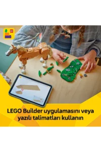 LEGO ® Creator 3 in 1 Beautiful Horse 31166 - Creative Toy Building Set for Kids 9+ (685P) - Image 9