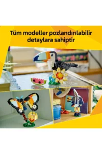 LEGO ® Creator 3 in 1 Wild Animals: Tropical Toucan Bird 31173 - 7+ Toy Building Set (225P) - Image 6