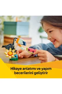 LEGO ® Creator 3 in 1 Wild Animals: Tropical Toucan Bird 31173 - 7+ Toy Building Set (225P) - Image 7